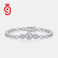2025 New Trendy Design Ladies 925 Sterling Silver Jewelry Accessories VVS1 Moissanite Chain Women Fine Bracelet