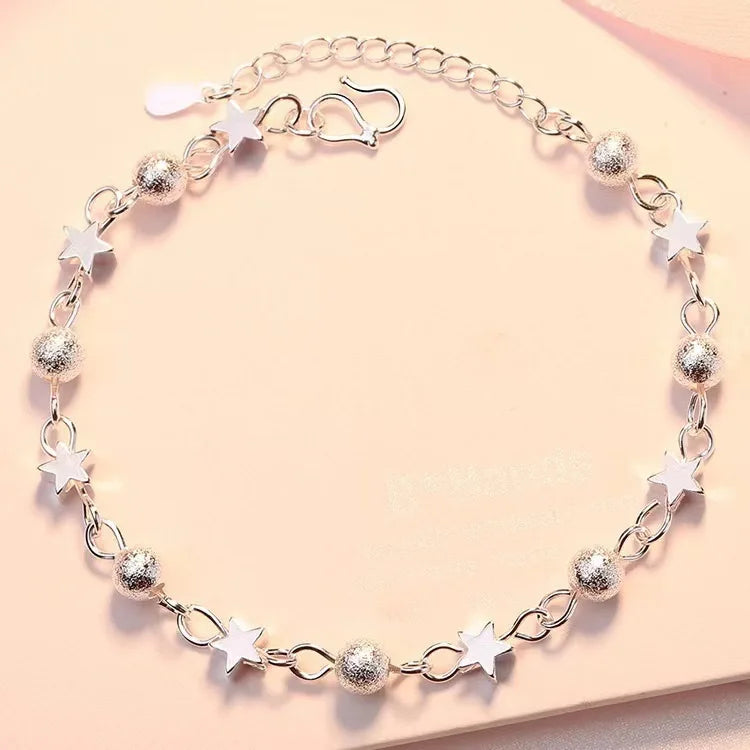 925 Sterling Silver White Zircon Bracelets For Women Luxury Designer Hollow Heart Adjustable Chain Bracelet Original Jewelry