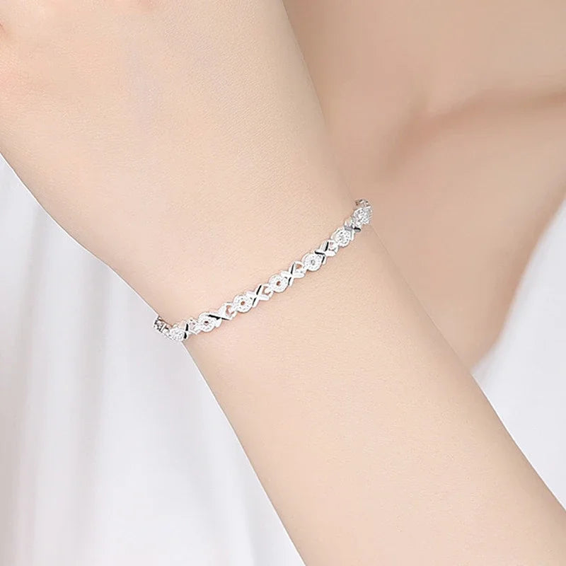 925 Sterling Silver Bracelet Fashion Multiple Styles Bracelet Chain For Women Fashion Luxury Charm Bracelet Wedding Jewelry Gift