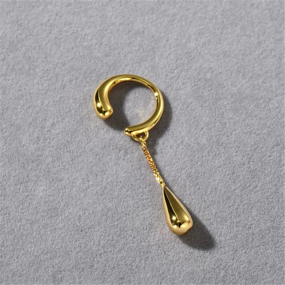 Simple Personality Tassel Drop Pendant Ear Bone Clip New Feminine Exquisite Party Accessories 2024