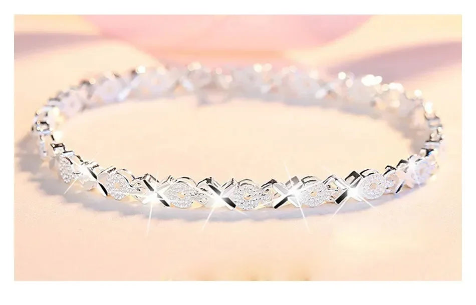 925 Sterling Silver Bracelet Fashion Multiple Styles Bracelet Chain For Women Fashion Luxury Charm Bracelet Wedding Jewelry Gift