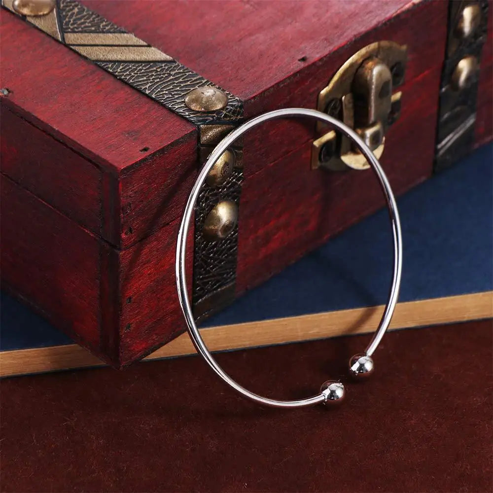 Best Quality Wholesale Silver Plated Bracelet Adjustable Bangles Fashion Jewelry Mens/Womens