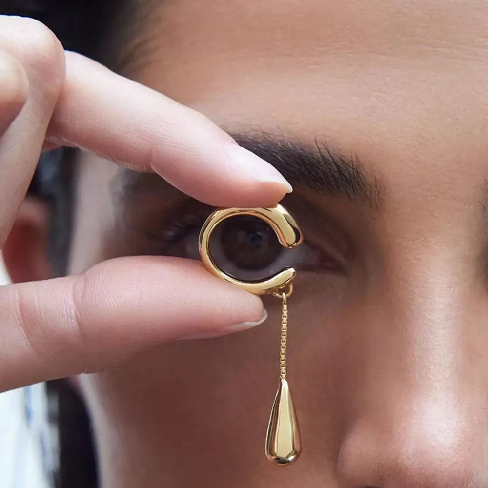 Simple Personality Tassel Drop Pendant Ear Bone Clip New Feminine Exquisite Party Accessories 2024