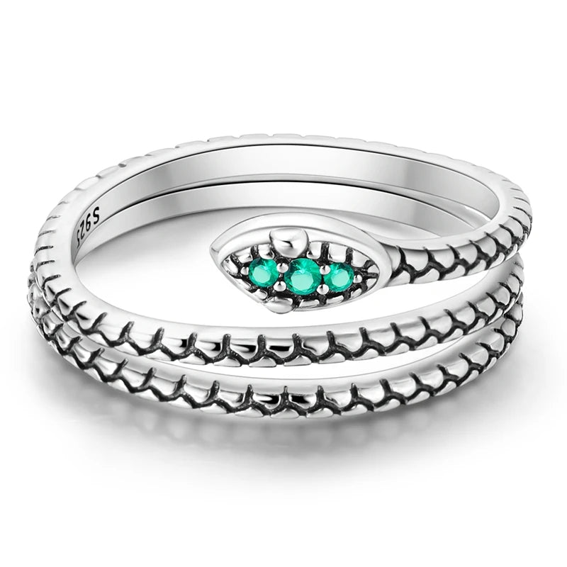 CYCUFF 925 Sterling Silver Designed Simple Fashion 3-Ring Rings Closed Ring for Women Birthday Party Jewelry Gift Ring Comfort