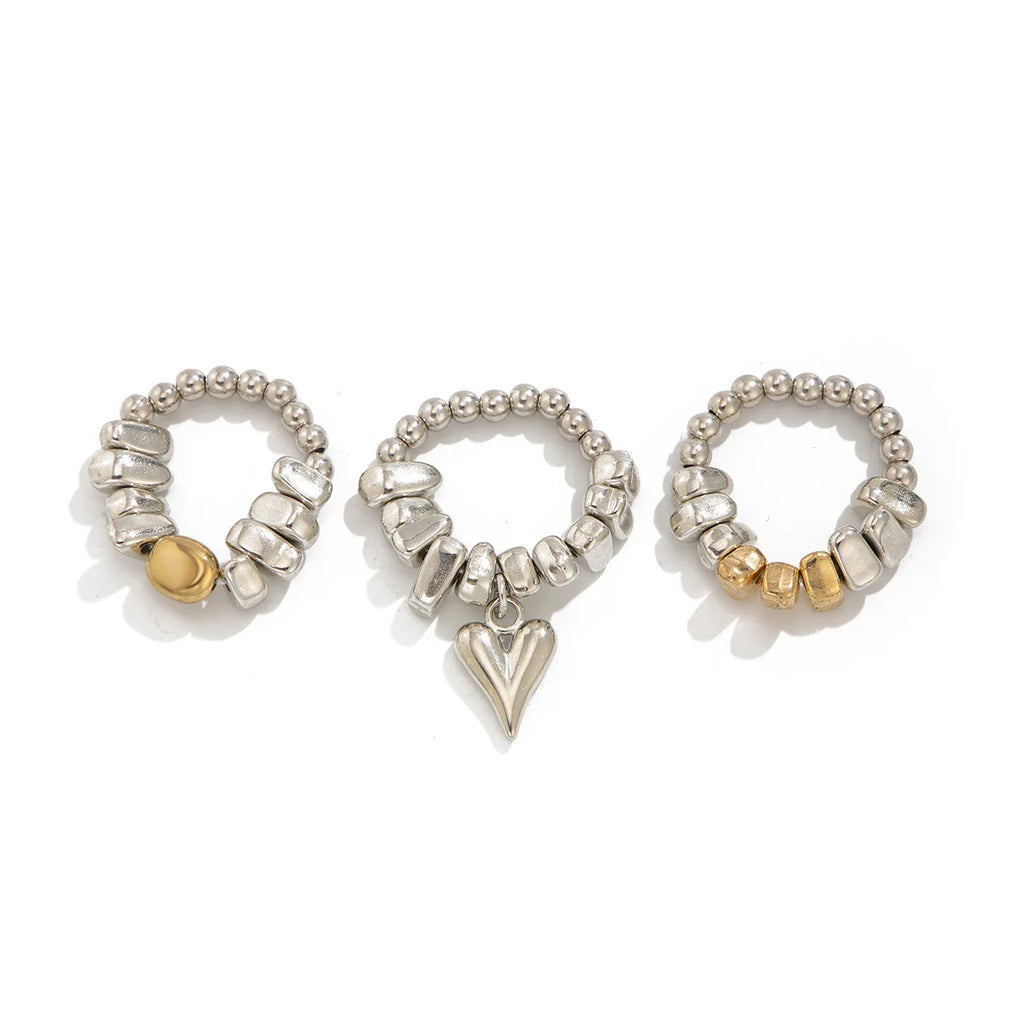 Retro Simple Heart shaped Pendant Necklace 2025 Multi layer Sweet Creative Irregular String Style Girl Fashion Birthday Jewelry