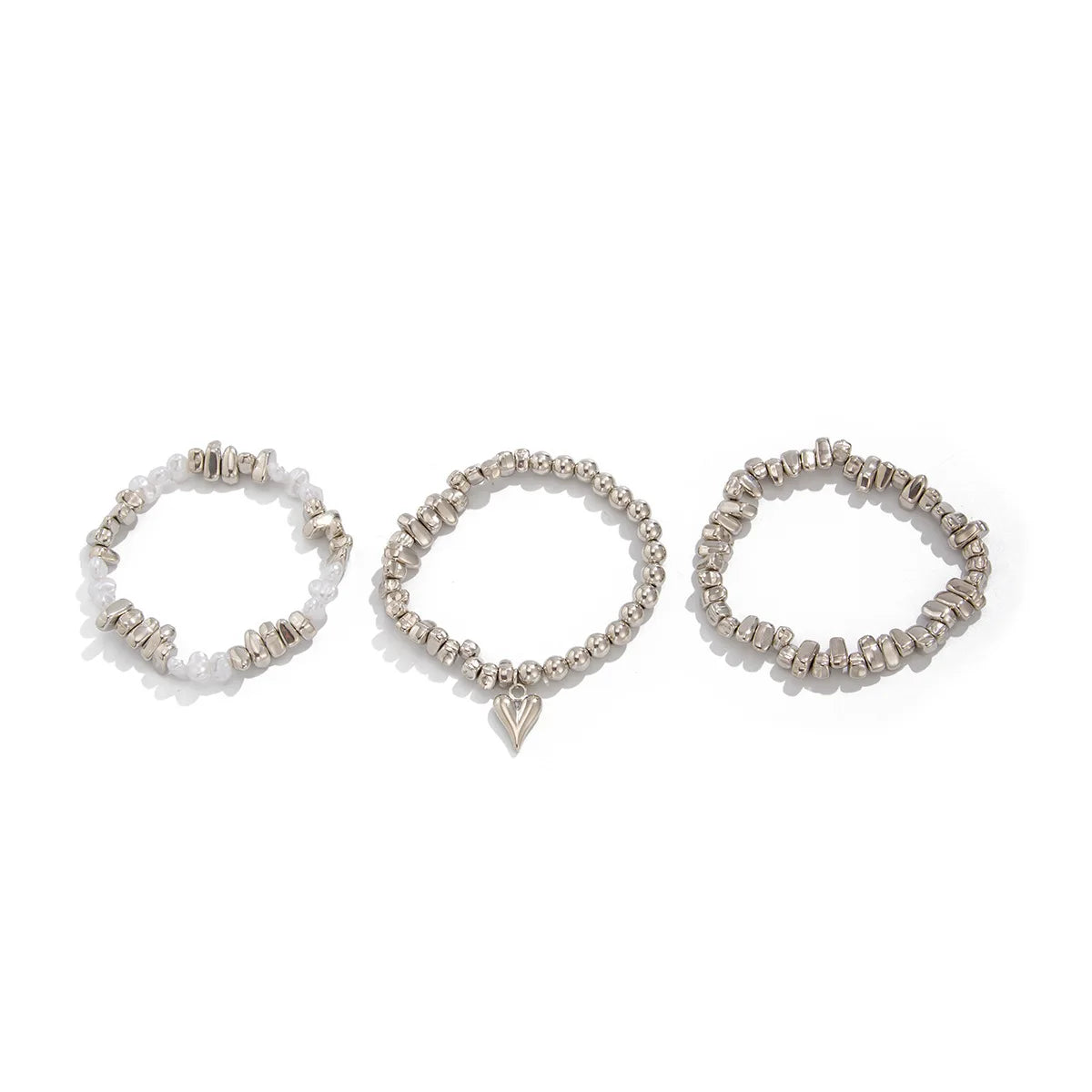 Retro Simple Heart shaped Pendant Necklace 2025 Multi layer Sweet Creative Irregular String Style Girl Fashion Birthday Jewelry