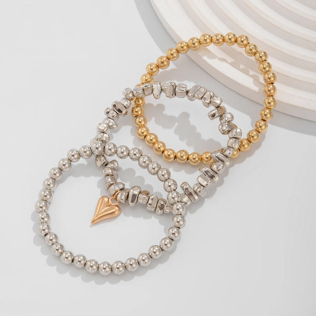 Retro Simple Heart shaped Pendant Necklace 2025 Multi layer Sweet Creative Irregular String Style Girl Fashion Birthday Jewelry