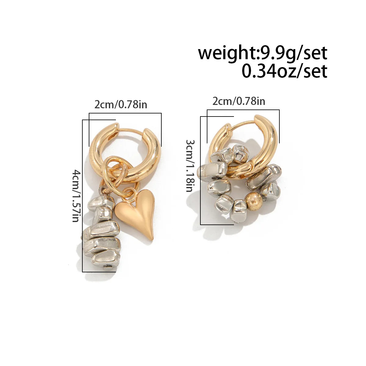 Retro Simple Heart shaped Pendant Necklace 2025 Multi layer Sweet Creative Irregular String Style Girl Fashion Birthday Jewelry