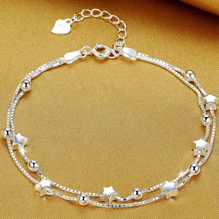 925 Sterling Silver Bracelet Fashion Multiple Styles Bracelet Chain For Women Fashion Luxury Charm Bracelet Wedding Jewelry Gift