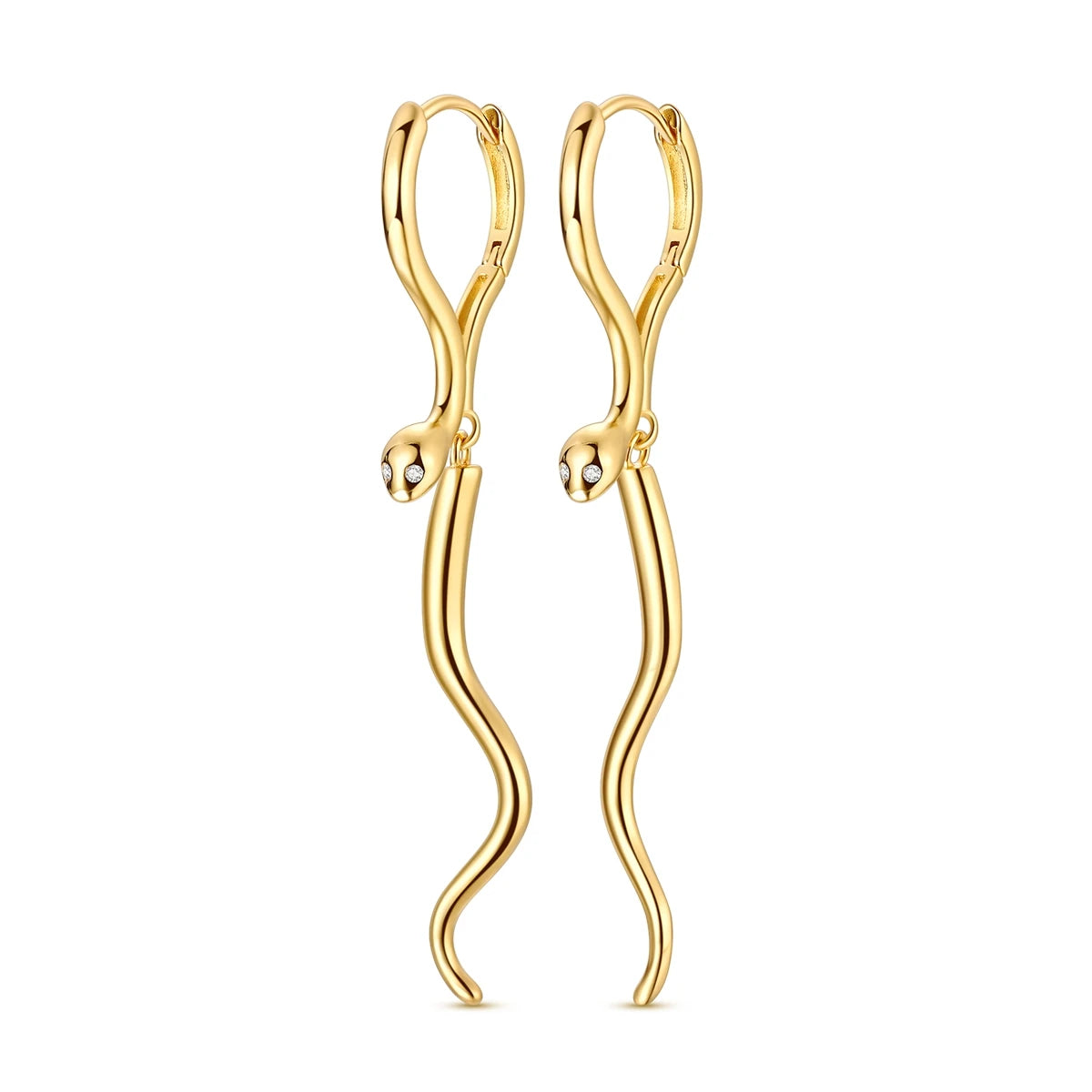 Gold Color Silver 925 Earring For Woman Round Sun Moon Heart Hoop Earring Original Jewelry