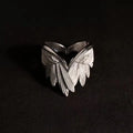 Retro Angel Wings Ring For Women Girls Punk Gothic Adjustable Open Ring Handmade Designer Jewelry Accessories Gift e783