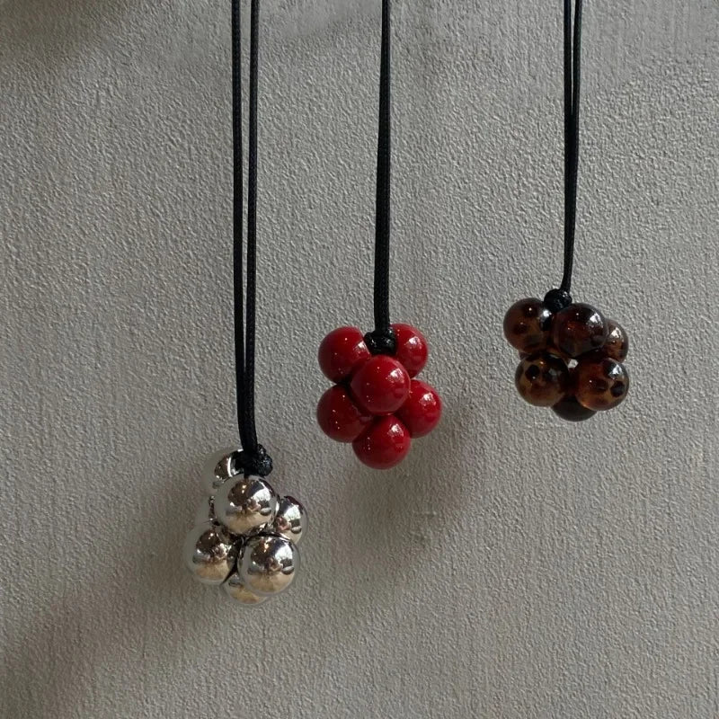 Modern Jewelry Pretty Design Lovely Round Beads Pendant Necklace For Women Girl Party Gifts Cool Trend Accessories Hot Selling